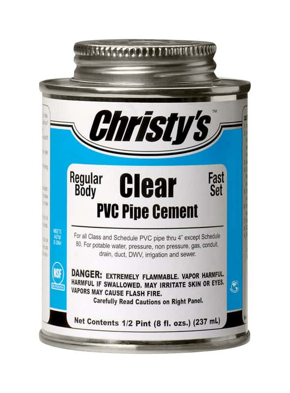 Christys Clear Cement For PVC 8 oz. - Ace Hardware