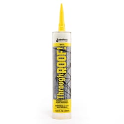 Sashco Through the Roof White Low VOC Synthetic Rubber Roof Repair Caulk 10.5 oz