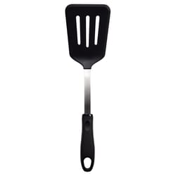 Rada Cutlery Black/Silver Nylon/Stainless Steel Slotted Turner