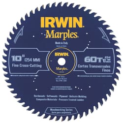 Irwin Marples 10 in. D X 5/8 in. Woodworking Carbide Circular Saw Blade 60 teeth 1 pk