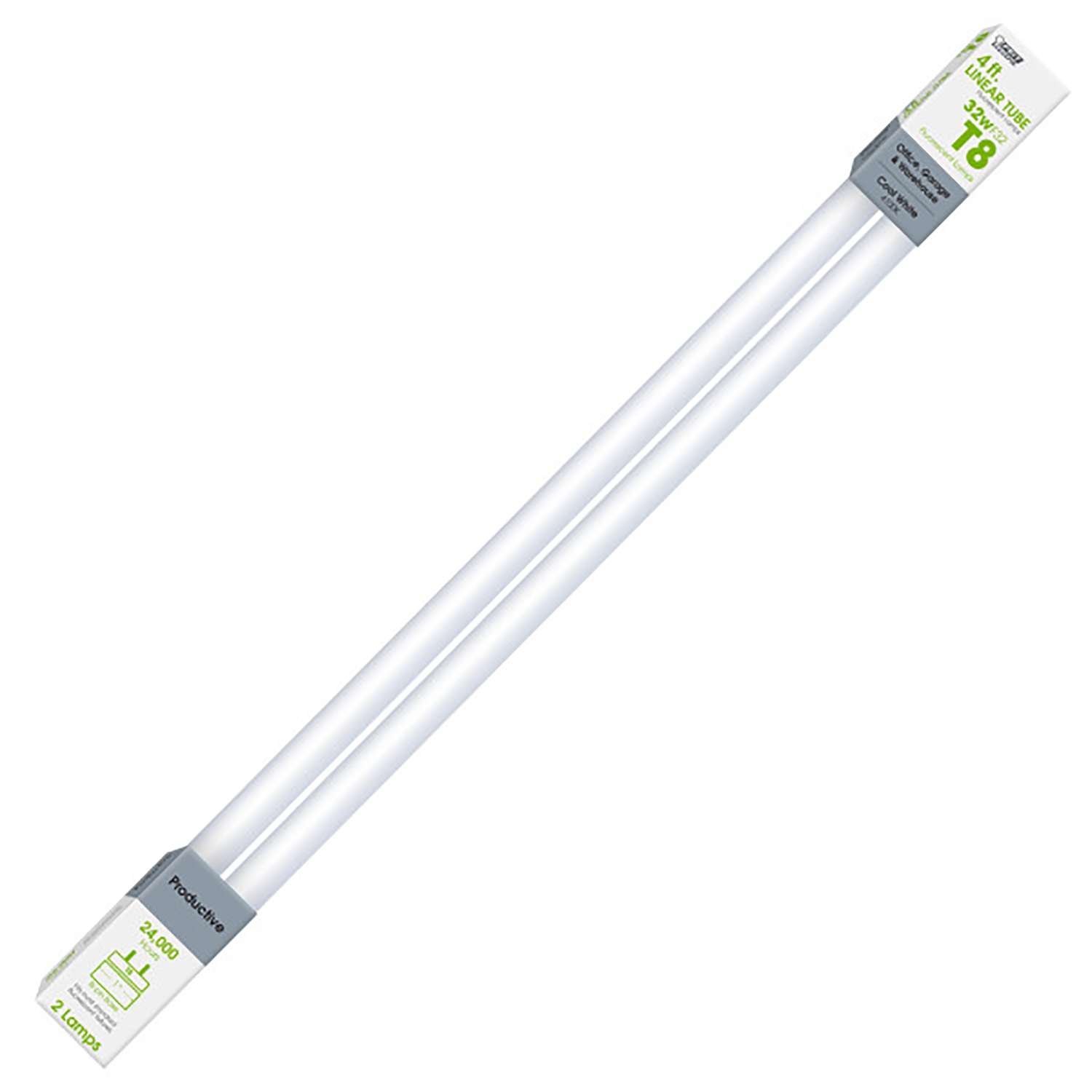 Feit Electric 32 W T8 1 in. D X 48 in. L Fluorescent Bulb Cool White