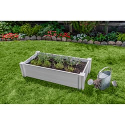 Vita Classic 11 in. H X 48.13 in. W X 24 in. D Vinyl Garden Bed White