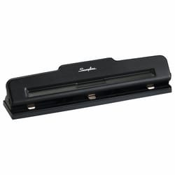 2 Hole Punch, Metal Hole Puncher with Safety Lock Function & Scale, 10  Sheet Punch Capacity