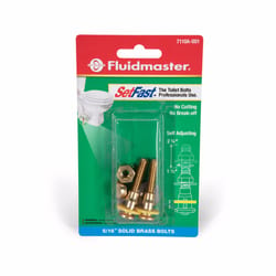 Fluidmaster SetFast Toilet Bolts Set Brass