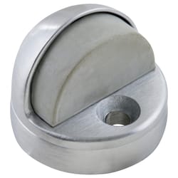 Brinks Brass Satin Chrome Door Stop Mounts to floor 1.75 in.