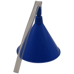Midwest Can Blue 5.8 in. H Polyethylene Transmission Funnel