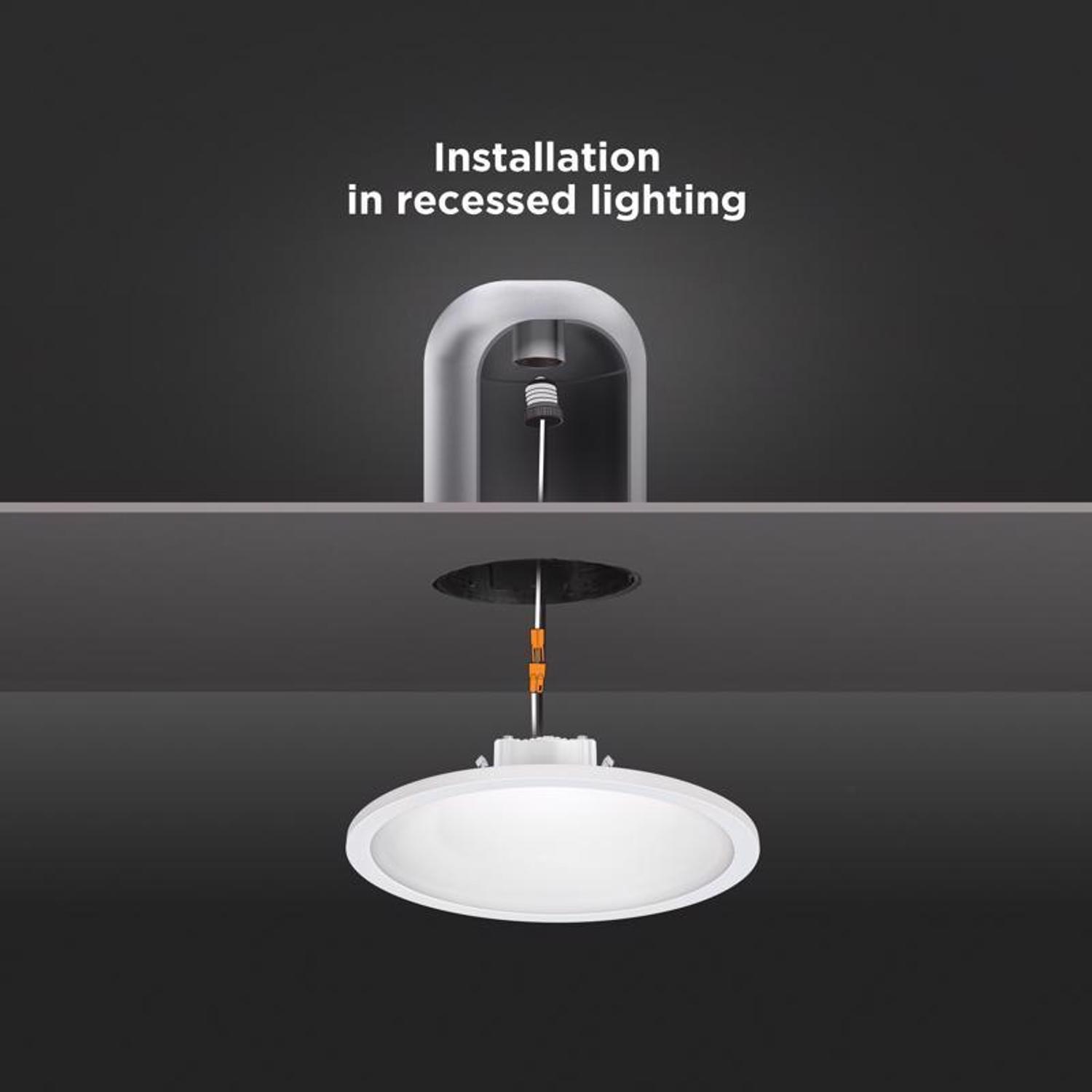 Feit EDGELIT Frost Warm White 7.5 in. W Aluminum LED Retrofit Recessed Lighting 10.5 W