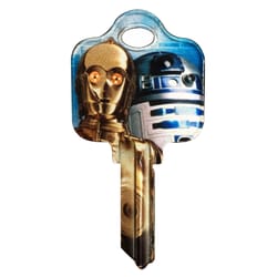 HILLMAN Star Wars Droids House/Padlock Universal Key Blank SC1 Single