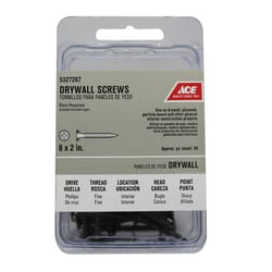 Ace No. 6 wire X 2 in. L Phillips Fine Drywall Screws 50 pk