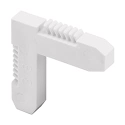 Prime-Line White Plastic 1-1/2 in. W X 1/4 in. L Screen Frame Corner 20 pk