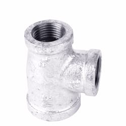 STZ Industries 3/4 in. FIP each X 1/2 in. D FIP Galvanized Malleable Iron Reducing Tee