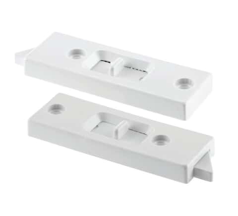 Prime-Line White Vinyl Window Tilt Latch 1.06 in. W X 3 in. L For Single or Double Aluminum Windows Prime-Line White Vinyl Window Tilt Latch 1.06 in. W X 3 in. L For Single or Double Aluminum Windows
