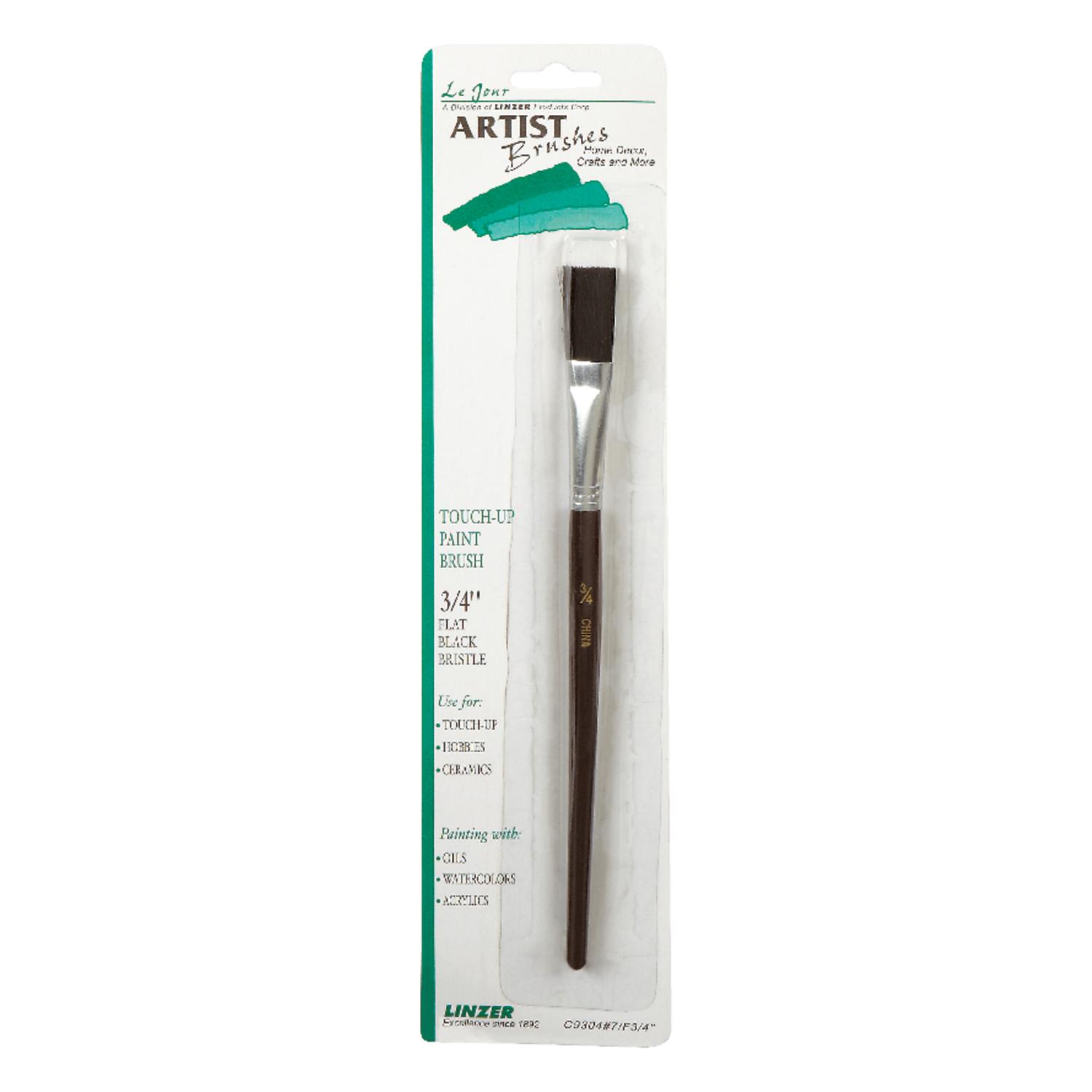 Linzer White China Bristle Chip Flat Paint Brush, 2