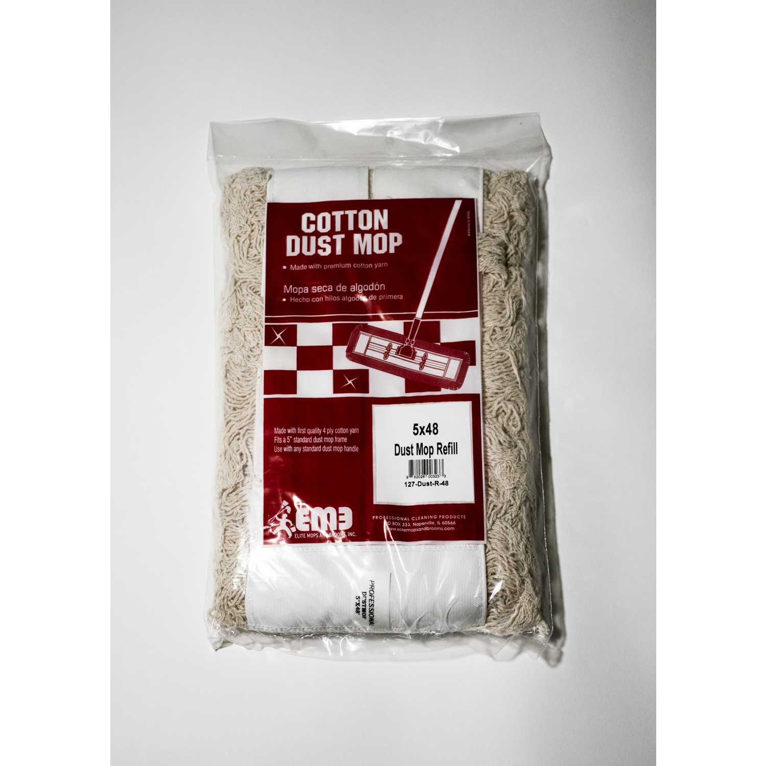 Elite 48 in. W 4Ply Cotton Dust Mop Refill 1 pk Ace Hardware