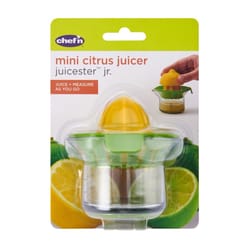 Chef'n Green/Clear/Yellow Plastic Mini Citrus Juicer