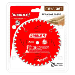 Diablo 5-3/8 in. D X 10 mm TiCo Hi-Density Carbide Trim Saw Blade 36 teeth 1 pk