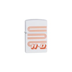 Zippo White Orange HD Pattern Lighter 1 pk