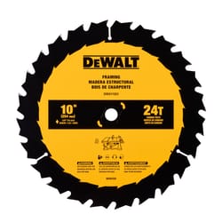 DeWalt 10 in. D X 5/8 in. Carbide Tipped Framing Saw Blade 24 teeth 1 pc