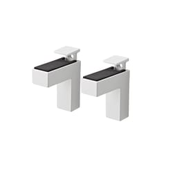 Dolle Eliot 4.4 in. H X 0.9 in. W X 2.6 in. D White Metal Shelf Clips