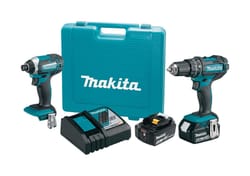 Makita LXT Cordless 2 tool Hammer Drill and Impact Driver Kit 18 volt