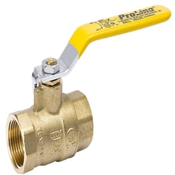 B&K ProLine 1-1/4 in. Brass FIP Ball Valve Full Port Lever