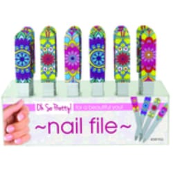 Oh So Pretty Paisley Patterned Nail File Metal/Silicone 1 pk