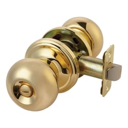 Ace Colonial Polished Brass Privacy Knob Right or Left Handed