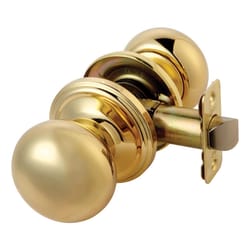 Ace Colonial Polished Brass Passage Door Knob Right or Left Handed Ace Colonial Polished Brass Passage Door Knob Right or Left Handed