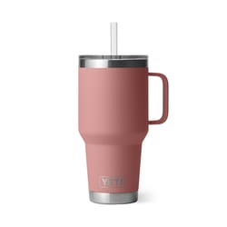 YETI Rambler 35 oz Sandstone Pink BPA Free Straw Mug