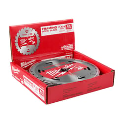 Milwaukee 7-1/4 in. D X 5/8 in. Tungsten Carbide Circular Saw Blade 24 teeth 10 pk