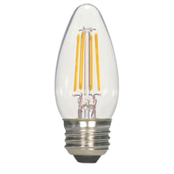 Satco . B11 E26 (Medium) Filament LED Bulb Warm White 40 Watt Equivalence 2 pk