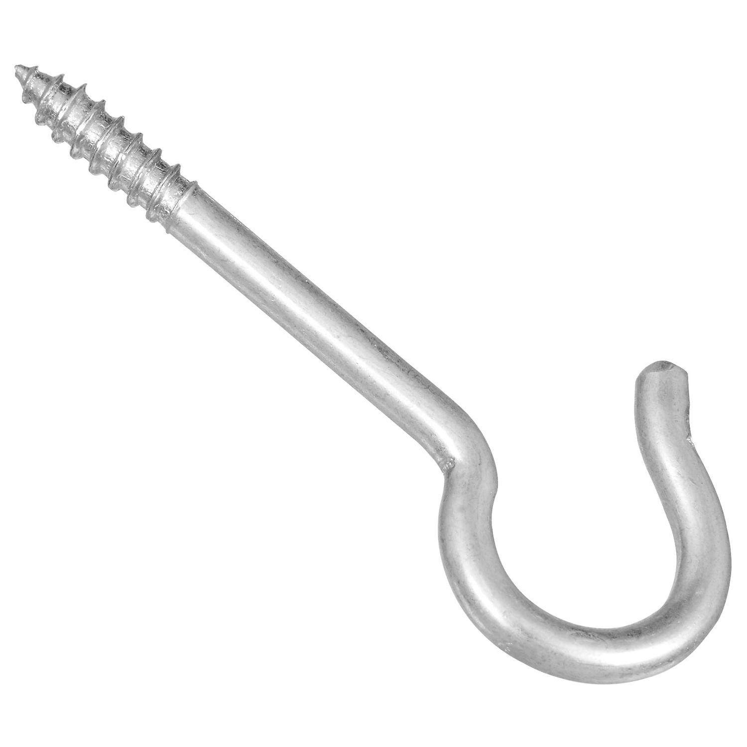 Photos - Nail / Screw / Fastener National Hardware Zinc-Plated Silver Steel 2-9/16 in. L Ceiling Hook 3 pk 