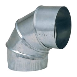 Imperial 7 in. D X 7 in. D Adjustable 90 deg Galvanized Steel Furnace Pipe Elbow