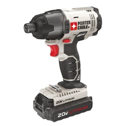 Porter Cable 20V MAX 1/4 in. Cordless Brushed Compact Impact Driver Kit (Battery & Charger)