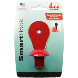 FENIX SmartHook 3.5 in. L Powder Coated Red Steel Contemporary Hook 15 lb. cap. 1 pk