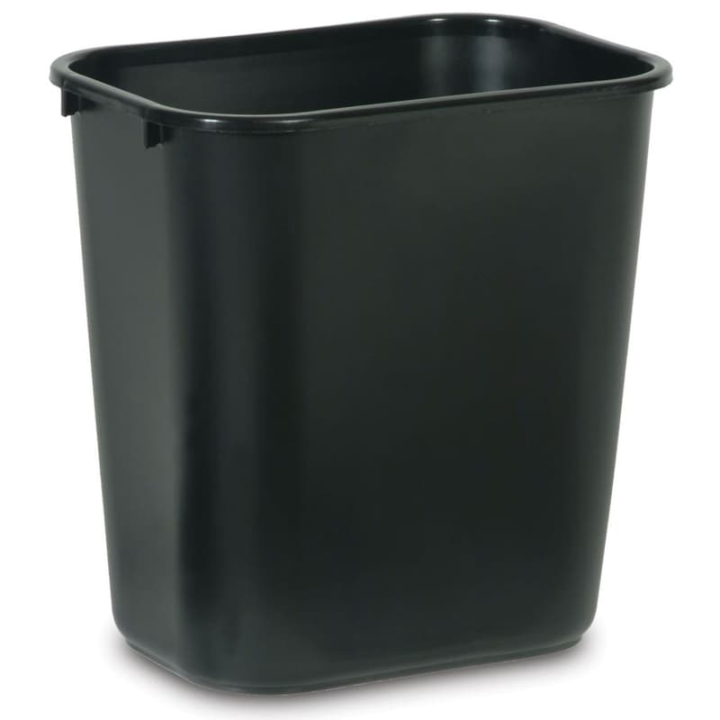 Rubbermaid® Marshal® 15 Gallon Round Trash Can (#FG816088BLA) - Black —