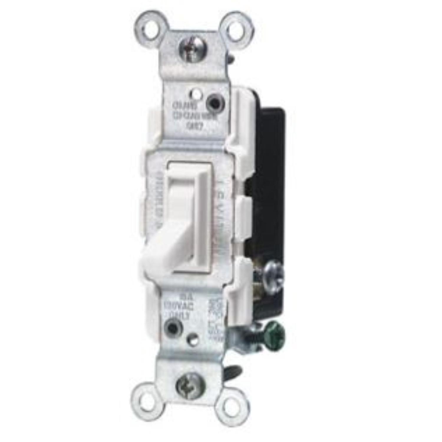 A1453-2AW Leviton 15 amps Three Pole 3-Way Antimicrobial Tre sku A1453-2AW