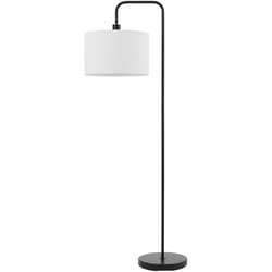 Globe Electric Barden 58 in. Matte Black/White Floor Lamp