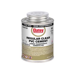Oatey Clear Cement For PVC 8 oz