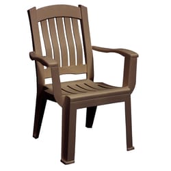 Adams Brentwood Earth Brown Resin Frame High-Back Chair