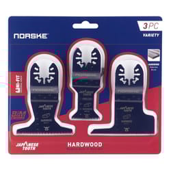 Norske Uni-Fit Bi-Metal Japanese Tooth Flush Cut Blade Hardwood 3 pk