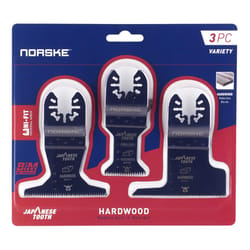 Norske Uni-Fit Bi-Metal Japanese Tooth Flush Cut Blade Hardwood 3 pk