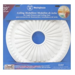 Westinghouse 20 in. D White Ceiling Medallion