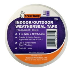 Frost King Clear Indoor and Outdoor Weatherseal Tape 2 in. W X 1200 in. L