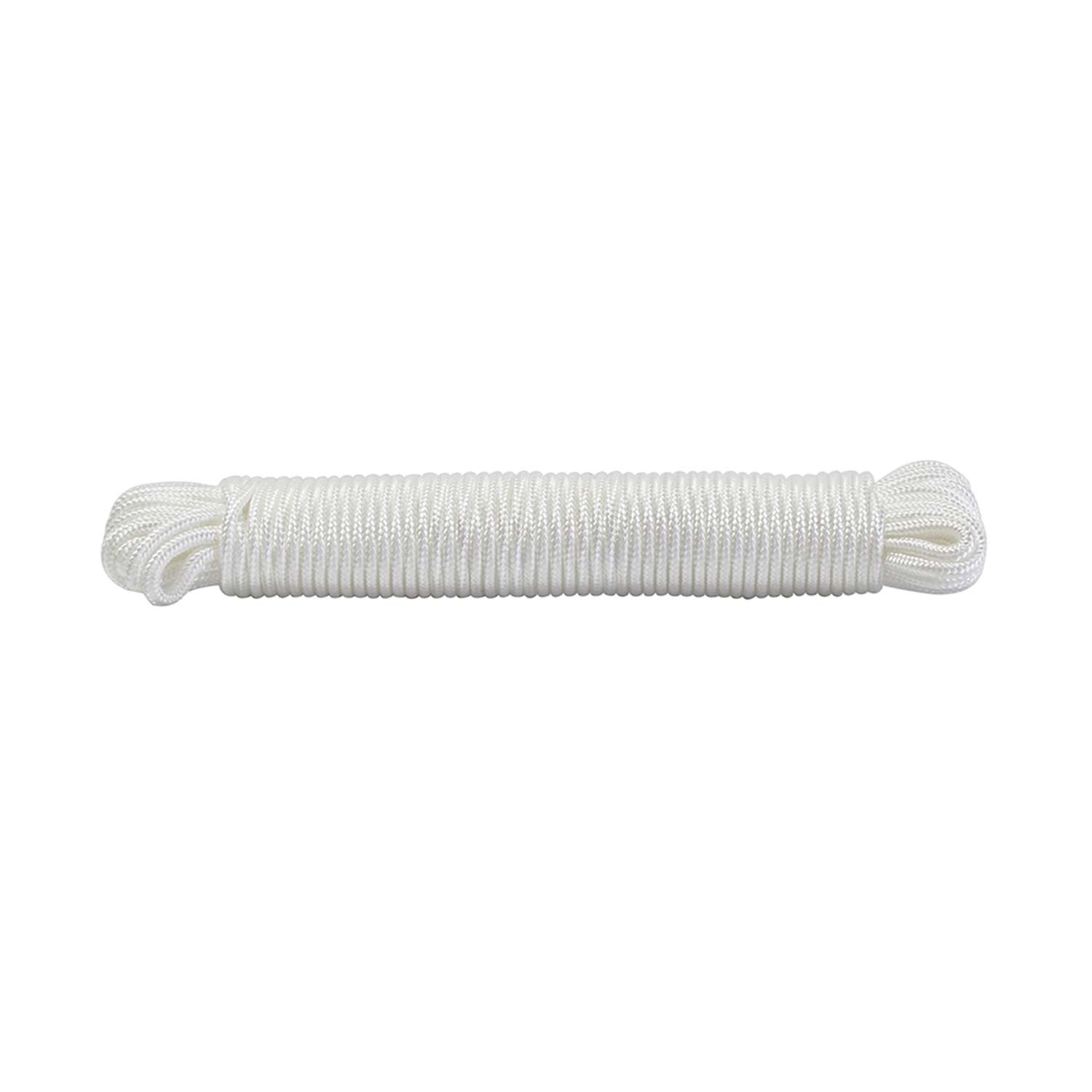 Ace 9/64 in. D X 48 ft. L White Braided Nylon Cord Ace 9/64 in. D X 48 ft. L White Braided Nylon Cord