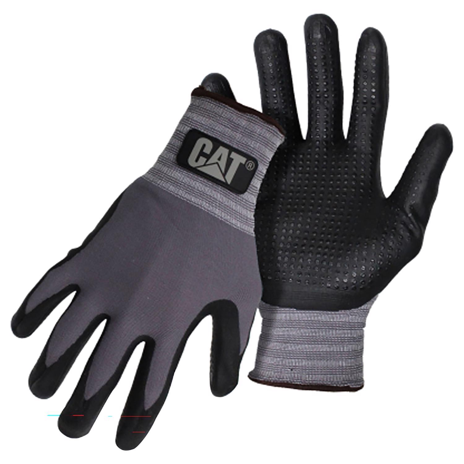 エルモ0824 Cat Unisex Indoor/Outdoor Work Gloves Black/Gray L 1 pair