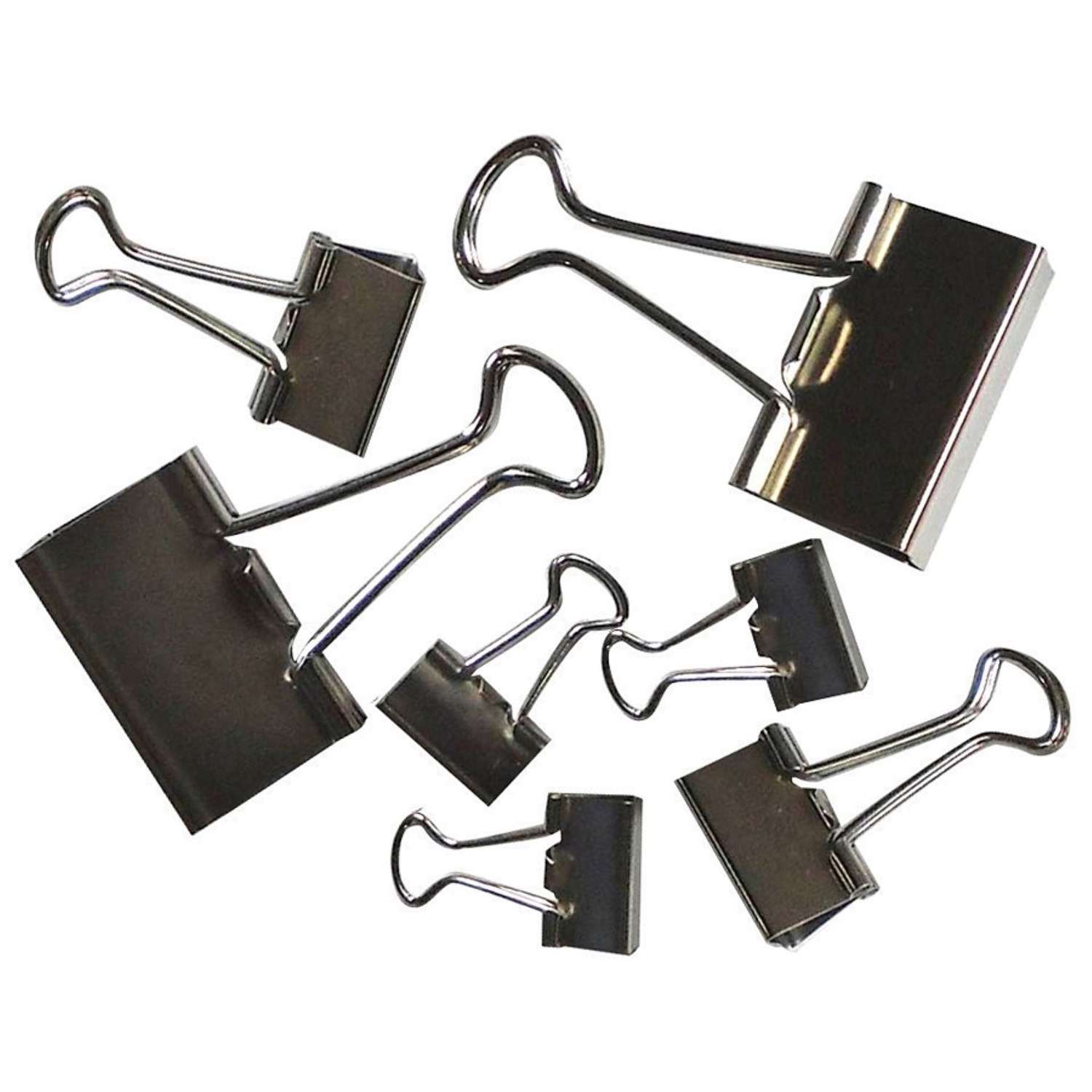 Office Depot Assorted Size Black/Silver Binder Clips 30 pk - Ace Hardware