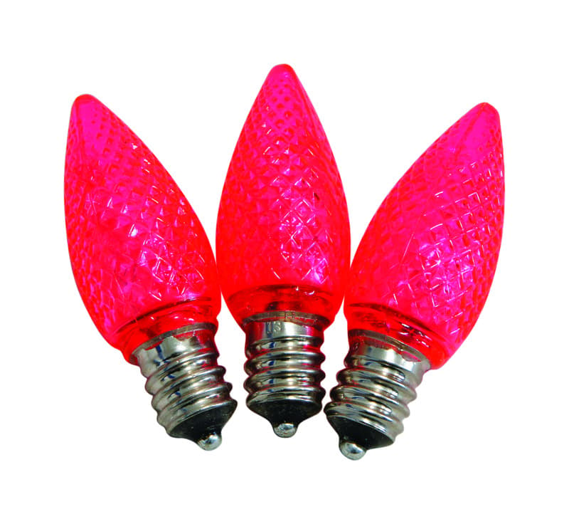 UPC 843518023525 product image for Celebrations Red LED C7 Faceted Replacement Bulb 25/Box (UYRT4612) | upcitemdb.com