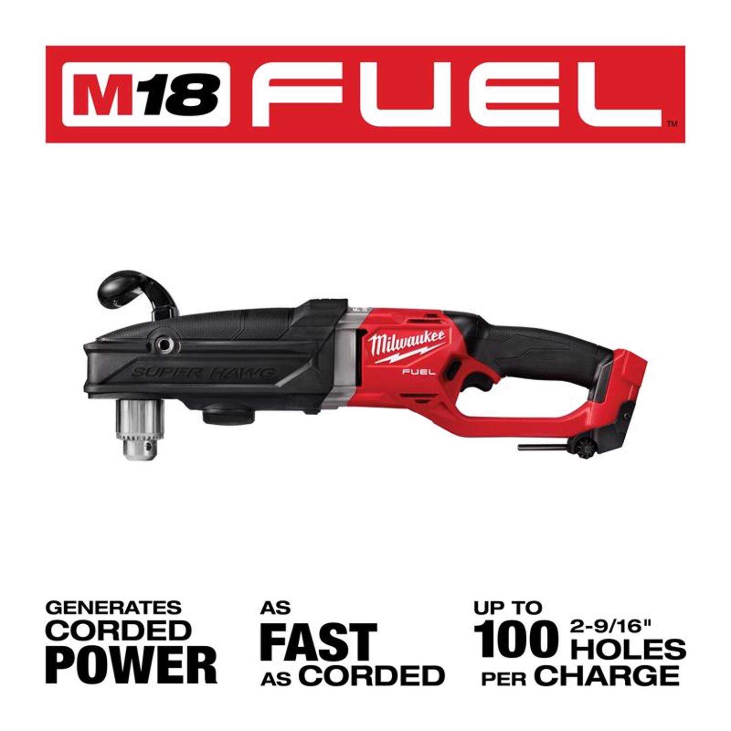 Milwaukee M18 FUEL 1/2 in. Brushless Cordless Right Angle Drill