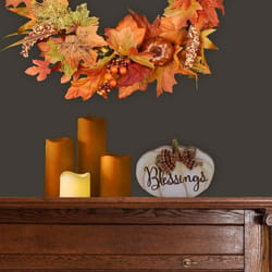 Dyno Tabletop Pumpkins with Bow Assortment Tabletop Decor